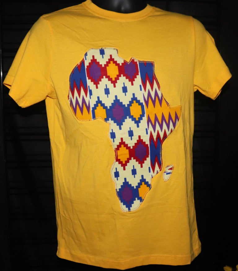 APP1 -- Kente Africa Baako Yellow T-Shirt