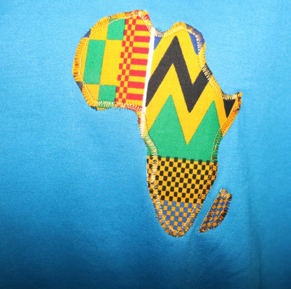 APP2 - Kente Africa Blue T-Shirt