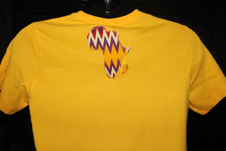 APP1 -- Kente Africa Baako Yellow T-Shirt